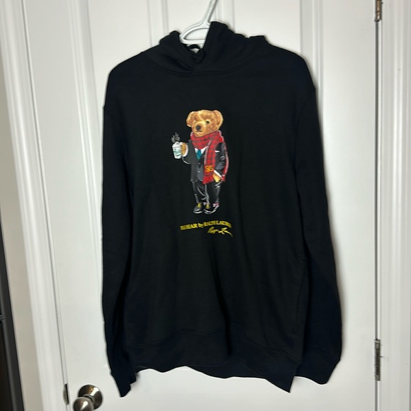 Polo Ralph Lauren lunar new year capsule bear print hoodie in black new with tag - Picture 6 of 16